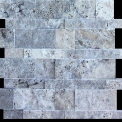 Mozaic din travertin Silver Minipanel 29.6x28.4
