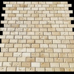 Mozaic din travertin Light Bizotat 30.5x30.5