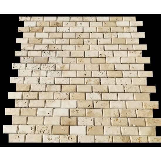 Mozaic din travertin Light Bizotat 30.5x30.5
